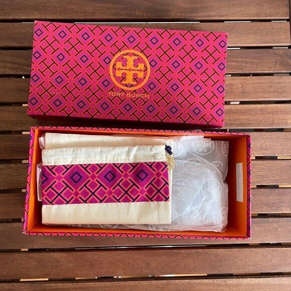 Tory Burch Minnie Ballet Travel Leather Flats Moss Women Size 5.5(141368)$228 - Picture 14 of 15